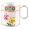 Tasse à café Idyllia avec soucoupe, en porcelaine, motif imprimé en cristal, fleurs, multicolore Tasse à café Idyllia avec soucoupe, en porcelaine, motif imprimé en cristal, fleurs, multicolore