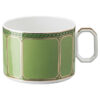 Tasse et soucoupe Signum en porcelaine, verte Tasse et soucoupe Signum en porcelaine, verte