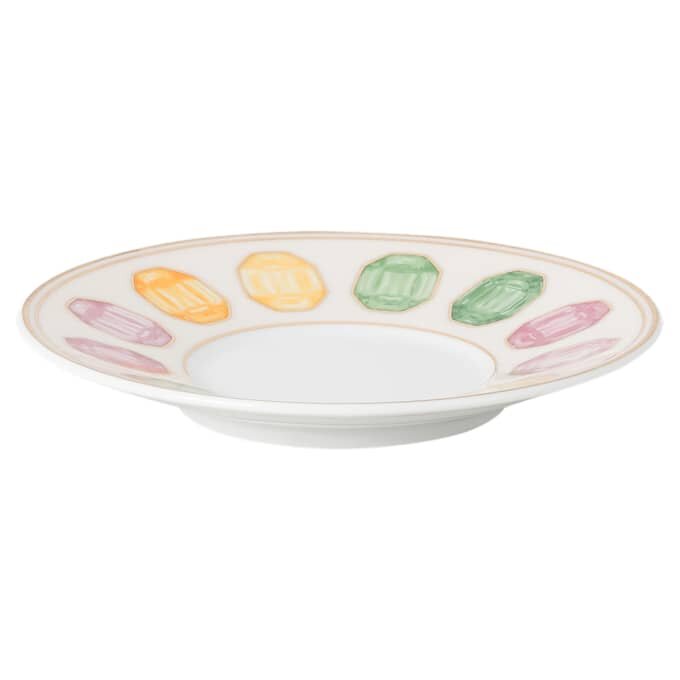 Tasse à expresso Idyllia avec soucoupe, en porcelaine, motif imprimé en cristal, citron, multicolore Tasse à expresso Idyllia avec soucoupe, en porcelaine, motif imprimé en cristal, citron, multicolore