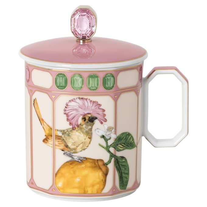 Tasse Idyllia en porcelaine, motif « Crystal Print », moucherolle, rose Tasse Idyllia en porcelaine, motif « Crystal Print », moucherolle, rose