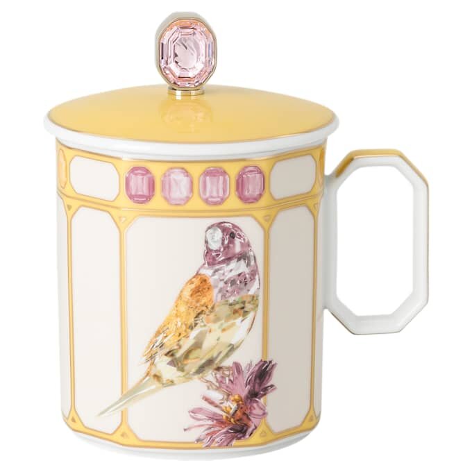 Tasse Idyllia en porcelaine, motif « Crystal Print », pinson, jaune Tasse Idyllia en porcelaine, motif « Crystal Print », pinson, jaune