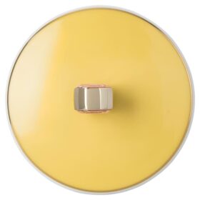 Tasse Idyllia en porcelaine, motif « Crystal Print », pinson, jaune