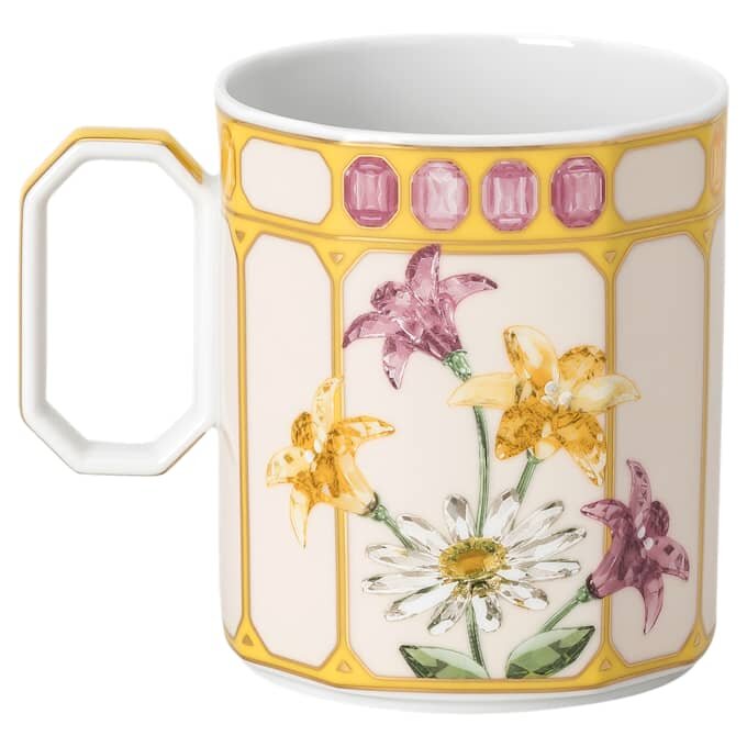 Tasse Idyllia en porcelaine, motif « Crystal Print », pinson, jaune Tasse Idyllia en porcelaine, motif « Crystal Print », pinson, jaune