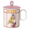 Tasse Idyllia en porcelaine, motif imprimé de cristaux, pinson, rose Tasse Idyllia en porcelaine, motif imprimé de cristaux, pinson, rose