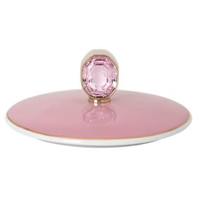 Tasse Idyllia en porcelaine, motif imprimé de cristaux, pinson, rose