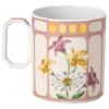 Tasse Idyllia en porcelaine, motif imprimé de cristaux, pinson, rose Tasse Idyllia en porcelaine, motif imprimé de cristaux, pinson, rose