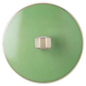 Tasse Idyllia en porcelaine, motif imprimé en cristal, moucherolle, vert