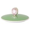 Tasse Idyllia en porcelaine, motif imprimé en cristal, moucherolle, vert Tasse Idyllia en porcelaine, motif imprimé en cristal, moucherolle, vert