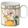 Tasse Idyllia en porcelaine, motif imprimé en cristal, moucherolle, vert Tasse Idyllia en porcelaine, motif imprimé en cristal, moucherolle, vert