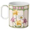 Tasse Idyllia en porcelaine, motif imprimé en cristal, moucherolle, vert Tasse Idyllia en porcelaine, motif imprimé en cristal, moucherolle, vert