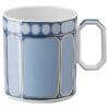 Tasse Signum avec couvercle, en porcelaine, bleue
