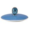 Tasse Signum avec couvercle, en porcelaine, bleue