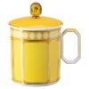 Tasse Signum avec couvercle, en porcelaine, jaune Tasse Signum avec couvercle, en porcelaine, jaune