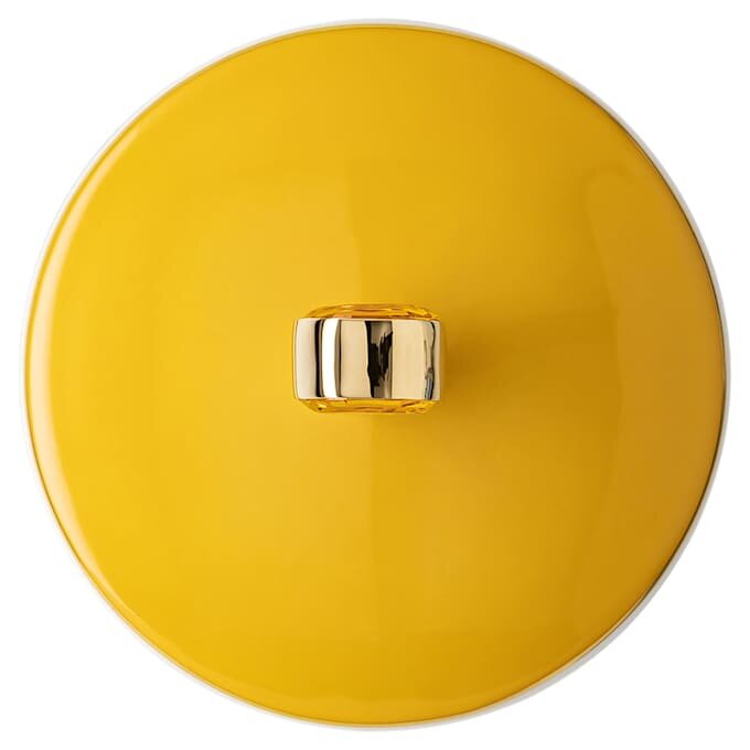 Tasse Signum avec couvercle, en porcelaine, jaune Tasse Signum avec couvercle, en porcelaine, jaune