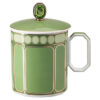 Tasse Signum avec couvercle, en porcelaine, verte Tasse Signum avec couvercle, en porcelaine, verte