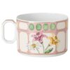 Tasse à thé Idyllia avec soucoupe, en porcelaine, motif « Crystal Print », bouquet, multicolore Tasse à thé Idyllia avec soucoupe, en porcelaine, motif « Crystal Print », bouquet, multicolore
