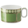 Tasse à thé Signum avec soucoupe, en porcelaine, verte