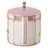 Théière Idyllia en porcelaine, motif imprimé cristal, oiseau, multicolore