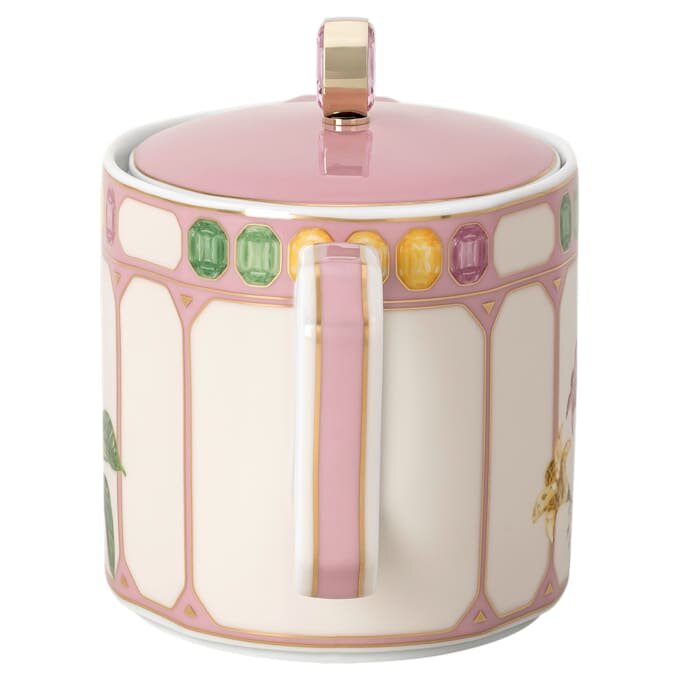 Théière Idyllia en porcelaine, motif imprimé en cristal, moucherolle, petite, multicolore Théière Idyllia en porcelaine, motif imprimé en cristal, moucherolle, petite, multicolore