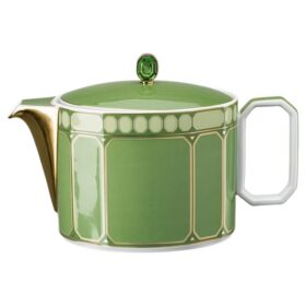 Théière Signum en porcelaine, grande, verte