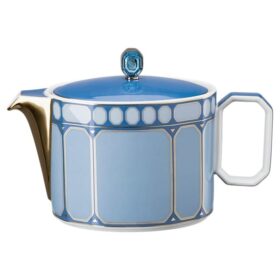Théière Signum en porcelaine, petite, bleue