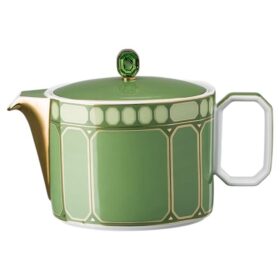 Théière Signum en porcelaine, petite, verte