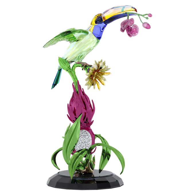 Totem « Idyllia » avec toucan et fruit du dragon – Édition limitée Totem « Idyllia » avec toucan et fruit du dragon – Édition limitée