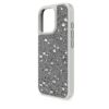 Étui haut de gamme pour smartphone au motif parsemé, iPhone® 16 Pro, couleur argentée Étui haut de gamme pour smartphone au motif parsemé, iPhone® 16 Pro, couleur argentée