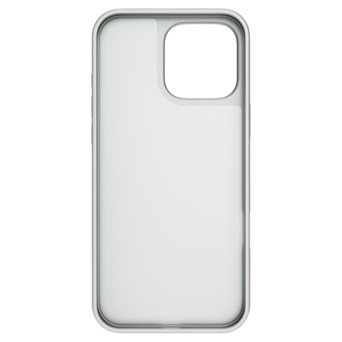 Étui haut de gamme pour smartphone au motif parsemé, iPhone® 16 Pro Max, couleur argentée Étui haut de gamme pour smartphone au motif parsemé, iPhone® 16 Pro Max, couleur argentée