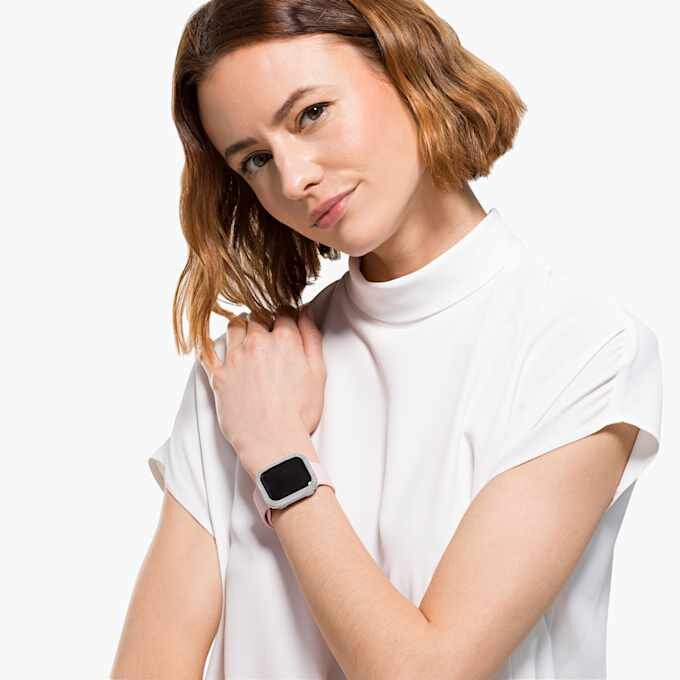 Étui scintillant pour Apple Watch® Series 4 et 5, 40 mm, couleur argentée Étui scintillant pour Apple Watch® Series 4 et 5, 40 mm, couleur argentée