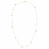 Una Angelic Strandage Crystal Pearl, taille ronde, blanc, plaqué or Una Angelic Strandage Crystal Pearl, taille ronde, blanc, plaqué or