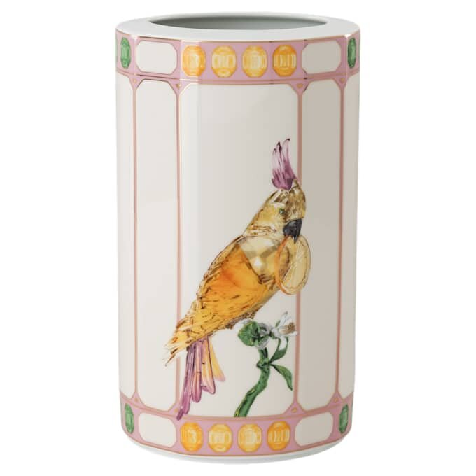 Vase Idyllia en porcelaine, motif « Crystal Print », oiseau, multicolore Vase Idyllia en porcelaine, motif « Crystal Print », oiseau, multicolore