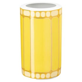 Vase Signum en porcelaine, jaune