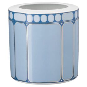 Vase Signum en porcelaine, large, bleu