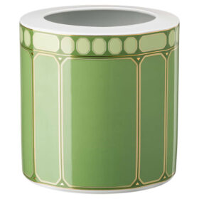 Vase Signum en porcelaine, large, vert