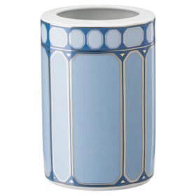 Vase Signum en porcelaine, moyen, bleu