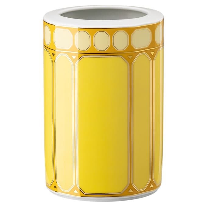 Vase Signum en porcelaine, moyen, jaune Vase Signum en porcelaine, moyen, jaune