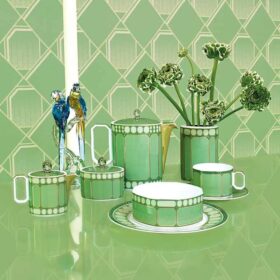 Bol à céréales Signum en porcelaine, vert