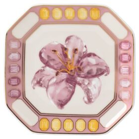 Vide-poche Idyllia en porcelaine, motif imprimé « Crystal », lys, multicolore