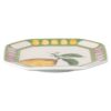 Vide-poche Idyllia en porcelaine, motif imprimé en cristal, citron, multicolore