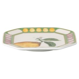 Vide-poche Idyllia en porcelaine, motif imprimé en cristal, citron, multicolore